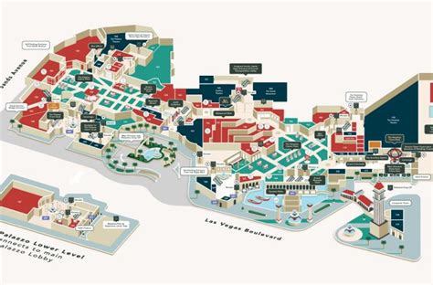 map of the venetian hotel.